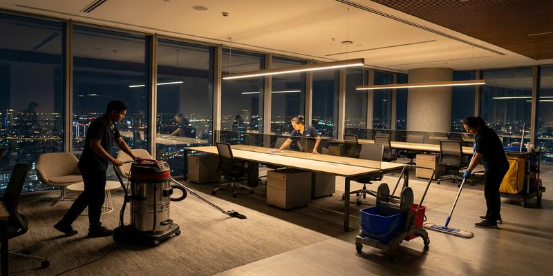 Benefits of after-hours commercial cleaning
